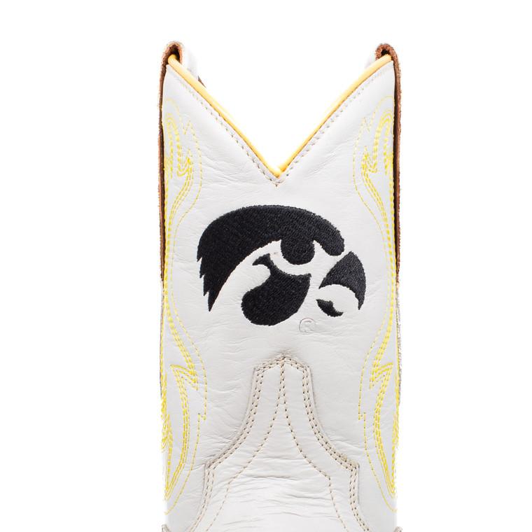 Gameday Boots Sarah - Gameday Women's Shorty Ivory Western Boot - Iowa Hawkeyes