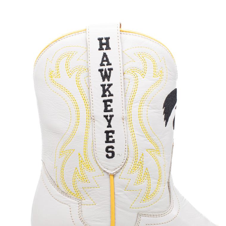 Gameday Boots Sarah - Gameday Women's Shorty Ivory Western Boot - Iowa Hawkeyes