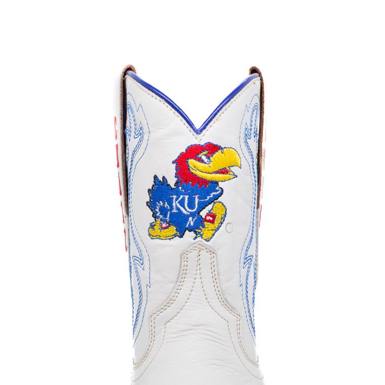 Gameday Boots Sarah - Gameday Women's Shorty Ivory Western Boot - Kansas Jayhawks
