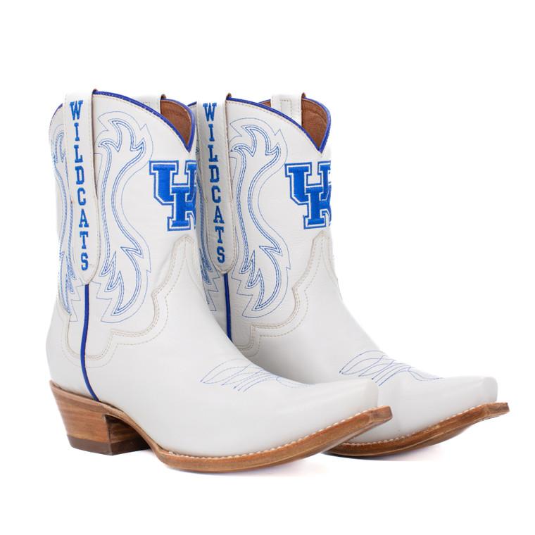 gameday boots Sarah - Gameday Women's Shorty Ivory Western Boot - Kentucky Wildcats
