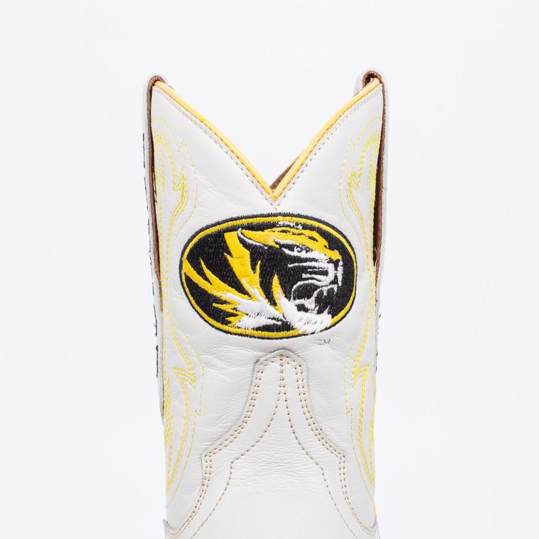 Gameday Boots Sarah - Gameday Women's Shorty Ivory Western Boot - Missouri Tigers