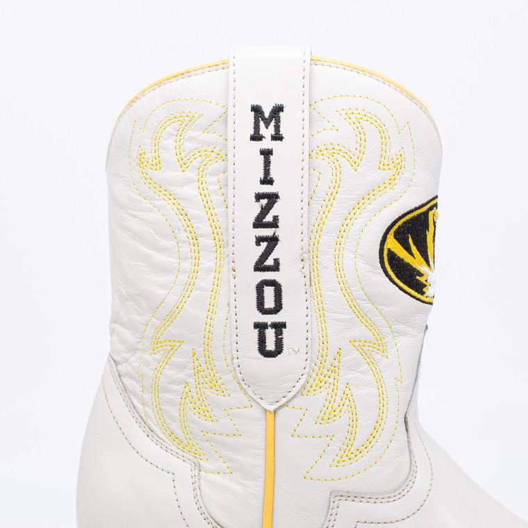Gameday Boots Sarah - Gameday Women's Shorty Ivory Western Boot - Missouri Tigers