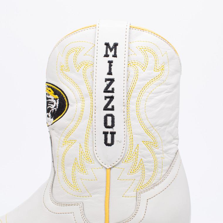 Gameday Boots Sarah - Gameday Women's Shorty Ivory Western Boot - Missouri Tigers