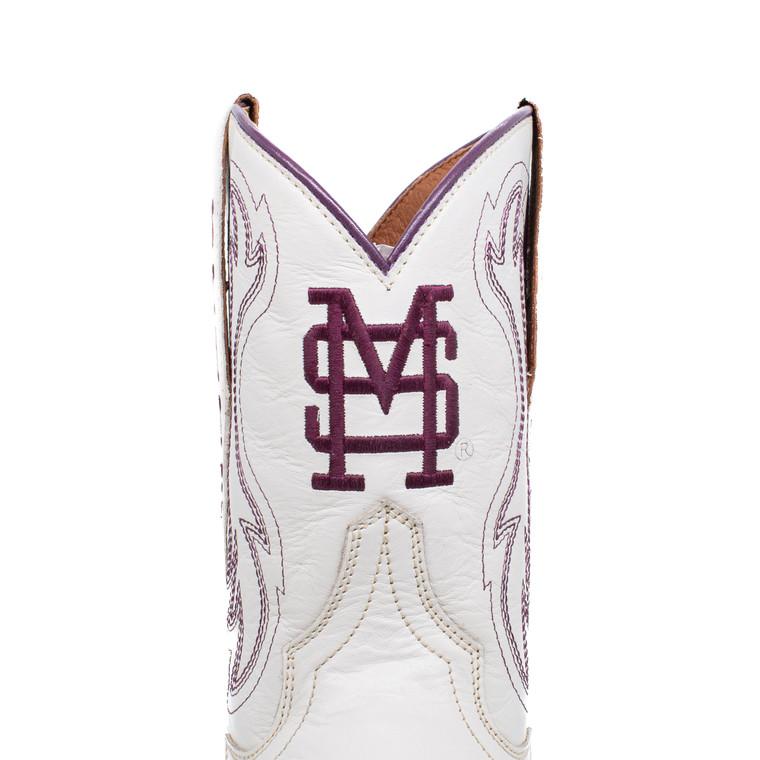 Gameday Boots Sarah - Gameday Women's Shorty Ivory Western Boot - Mississippi State Bulldogs