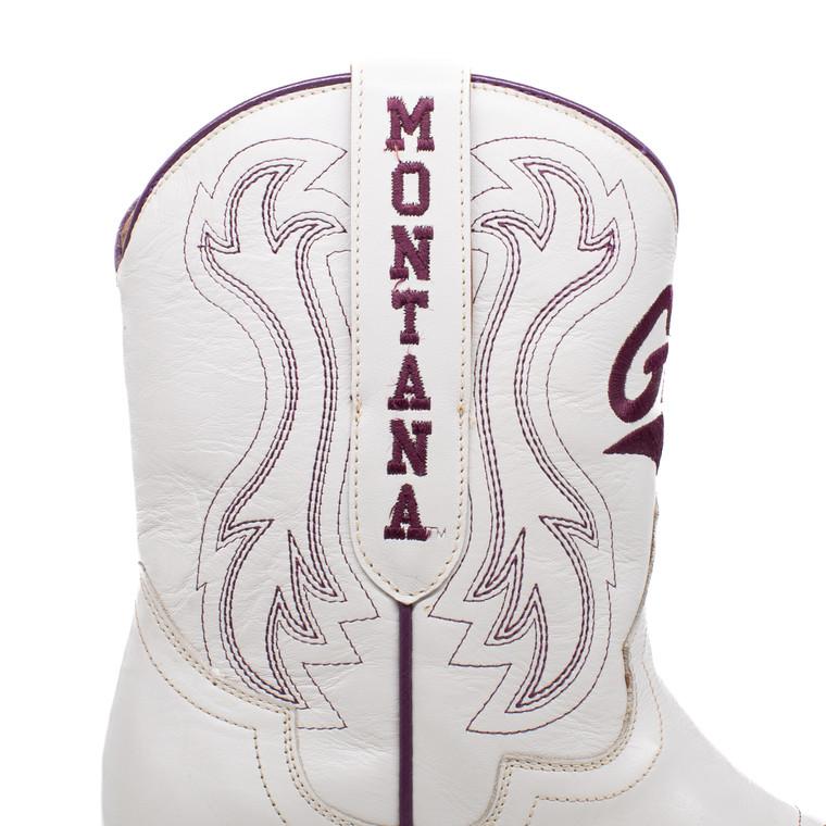 Gameday Boots Sarah - Gameday Women's Shorty Ivory Western Boot - Montana Grizzlies
