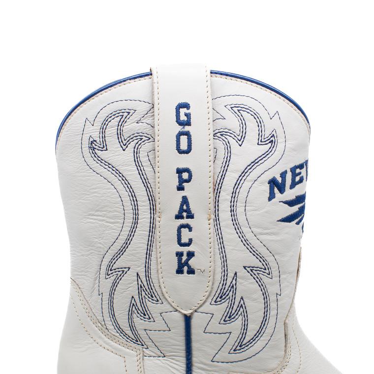 Gameday Boots Sarah - Gameday Women's Shorty Ivory Western Boot - Nevada Wolf Pack