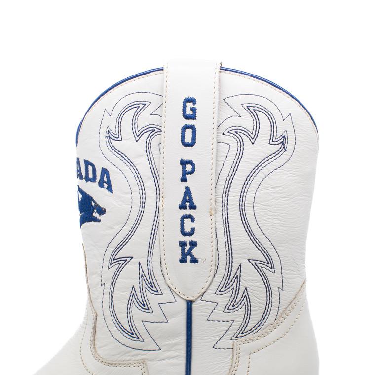 Gameday Boots Sarah - Gameday Women's Shorty Ivory Western Boot - Nevada Wolf Pack