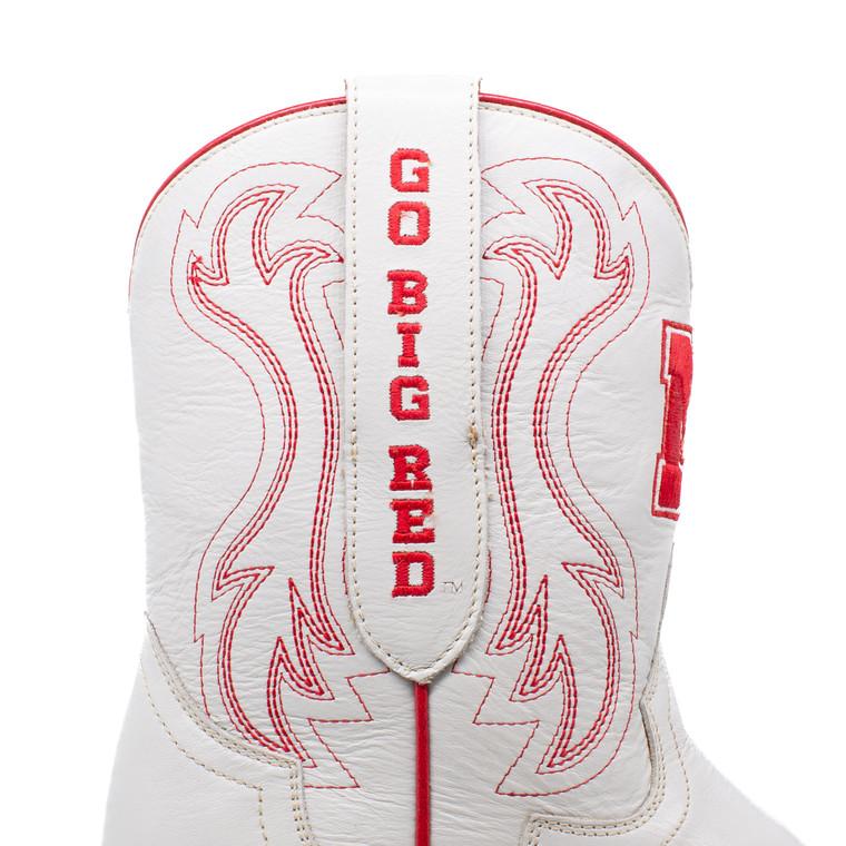 Gameday Boots Sarah - Gameday Women's Shorty Ivory Western Boot - Nebraska Cornhuskers