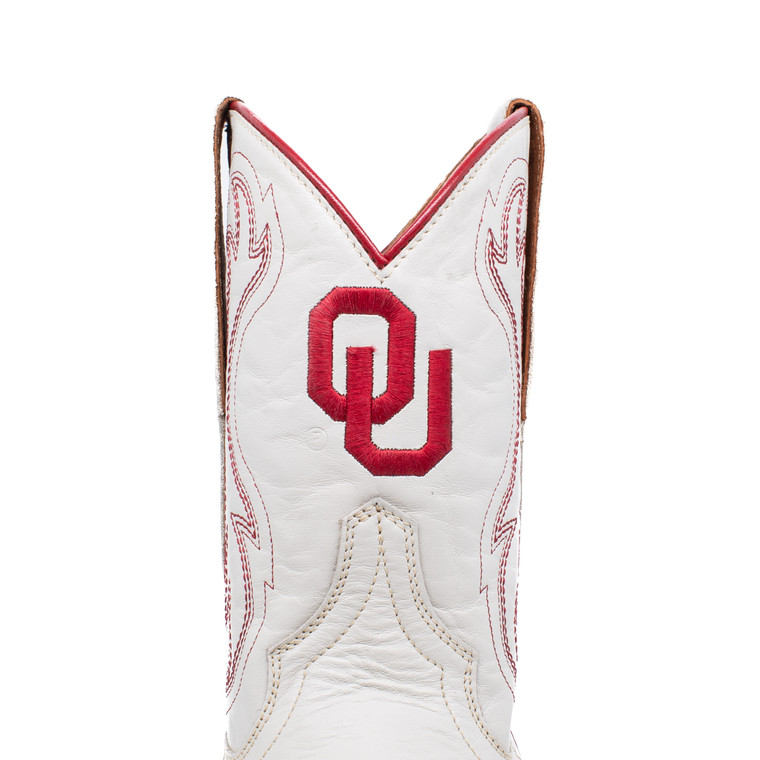 Gameday Boots Sarah - Gameday Women's Shorty Ivory Western Boot - Oklahoma Sooners