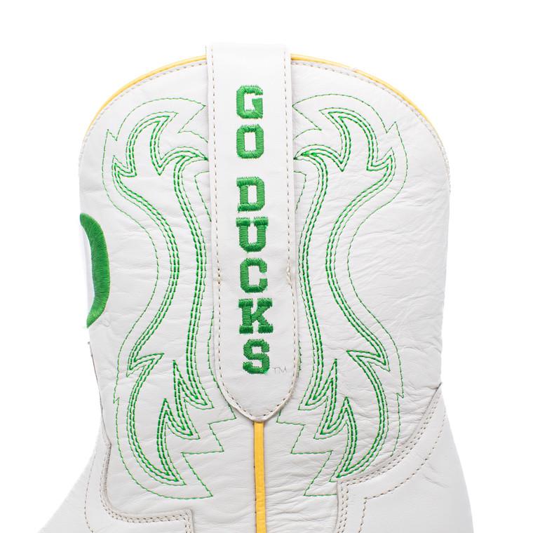 Gameday Boots Sarah - Gameday Women's Shorty Ivory Western Boot - Oregon Ducks