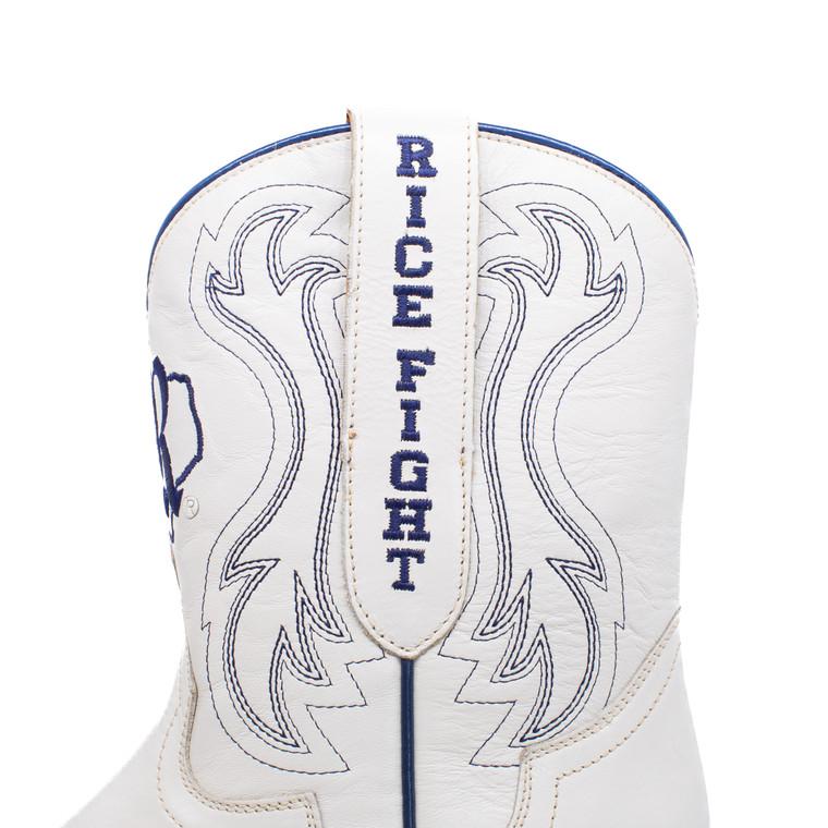 Gameday Boots Sarah - Gameday Women's Shorty Ivory Western Boot - Rice Owls