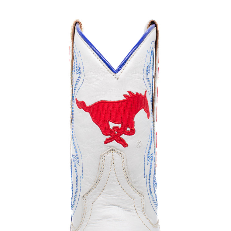 Gameday Boots Sarah - Gameday Women's Shorty Ivory Western Boot - SMU Mustangs