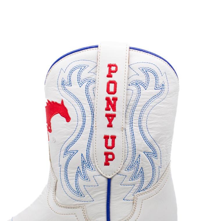 Gameday Boots Sarah - Gameday Women's Shorty Ivory Western Boot - SMU Mustangs