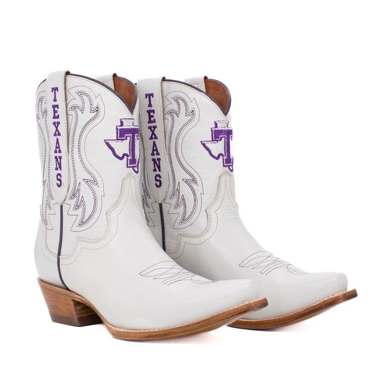 gameday boots Sarah - Gameday Women's Shorty Ivory Western Boot - Tarleton State Texas