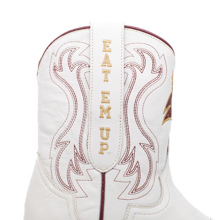 Gameday Boots Sarah - Gameday Women's Shorty Ivory Western Boot - Texas State Bobcats