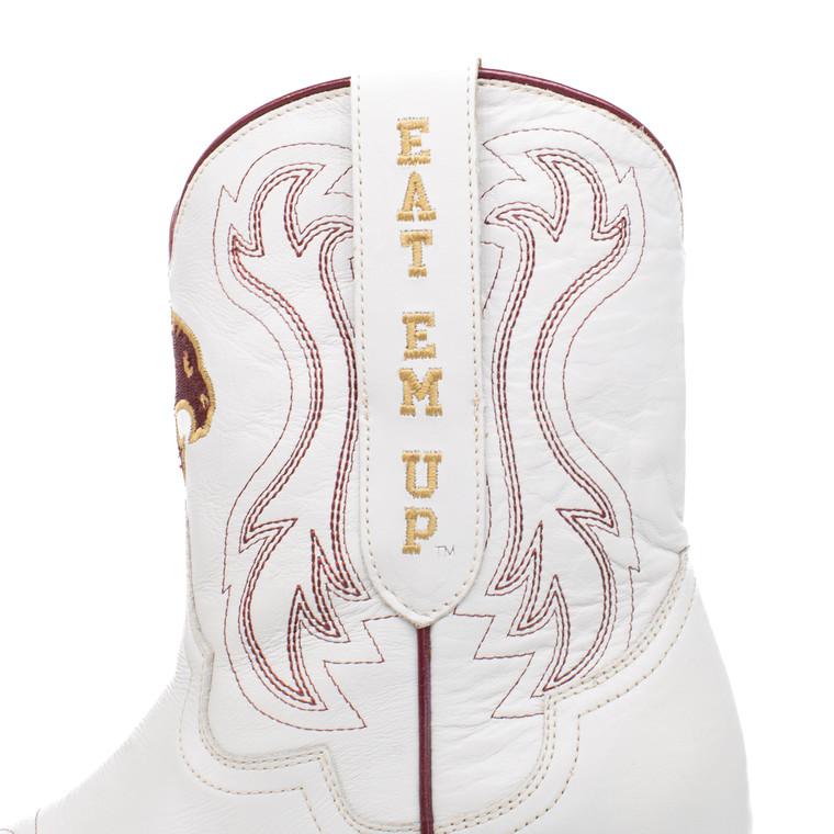 Gameday Boots Sarah - Gameday Women's Shorty Ivory Western Boot - Texas State Bobcats
