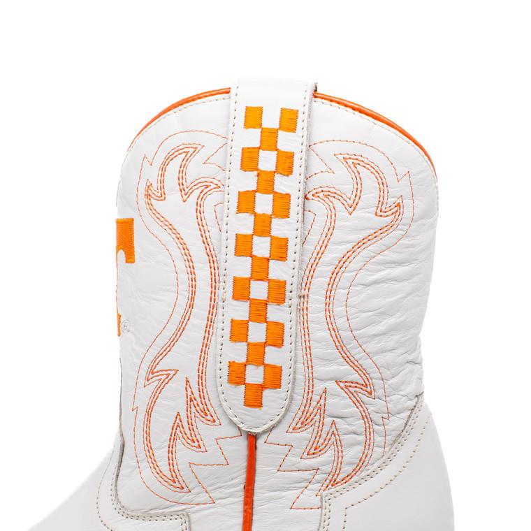 Gameday Boots Sarah - Gameday Women's Shorty Ivory Western Boot - Tennessee Volunteers
