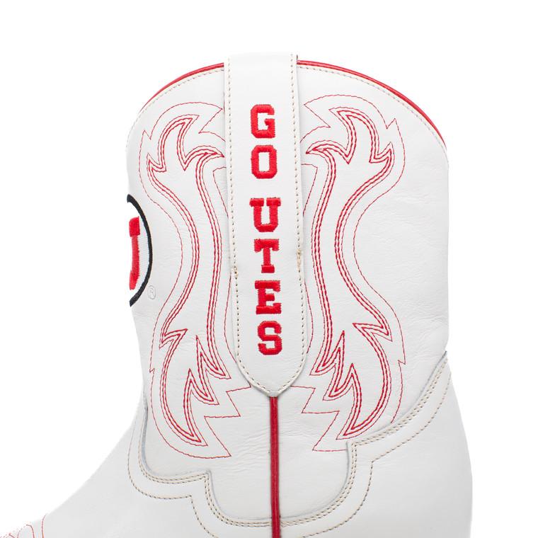Gameday Boots Sarah - Gameday Women's Shorty Ivory Western Boot - Utah Utes
