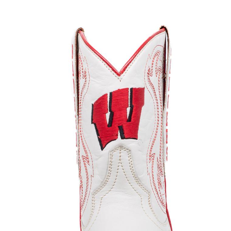 Gameday Boots Sarah - Gameday Women's Shorty Ivory Western Boot - Wisconsin Badgers