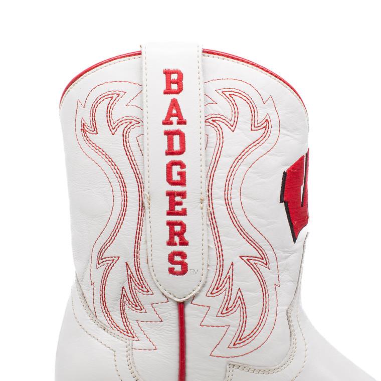 Gameday Boots Sarah - Gameday Women's Shorty Ivory Western Boot - Wisconsin Badgers