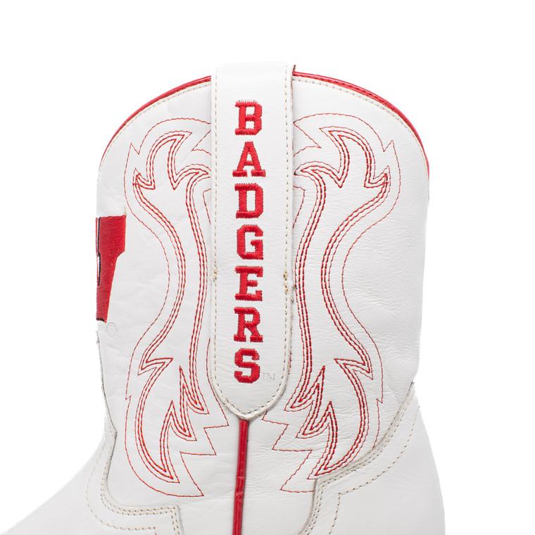 Gameday Boots Sarah - Gameday Women's Shorty Ivory Western Boot - Wisconsin Badgers