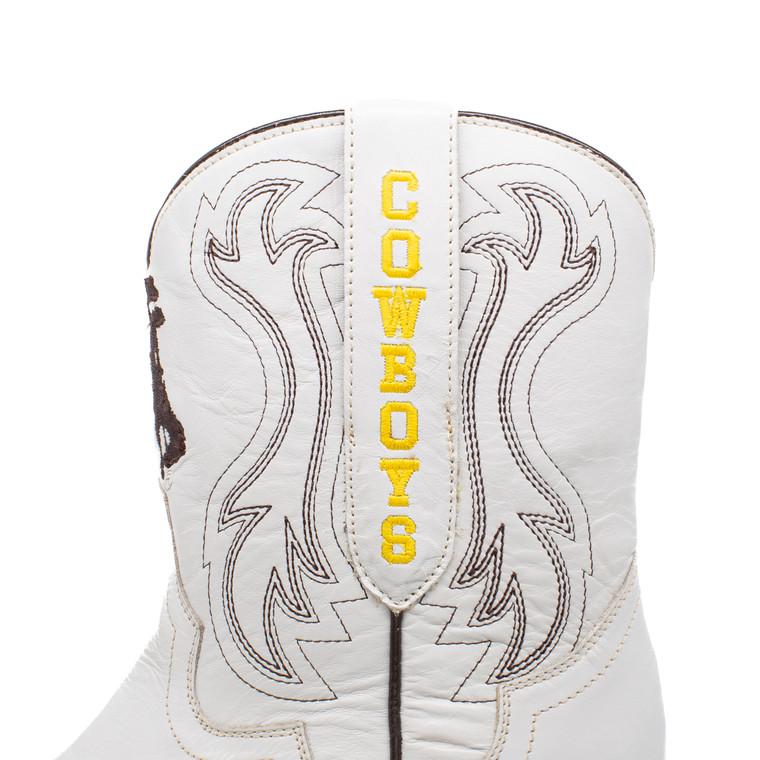 Gameday Boots Sarah - Gameday Women's Shorty Ivory Western Boot - Wyoming Cowboys