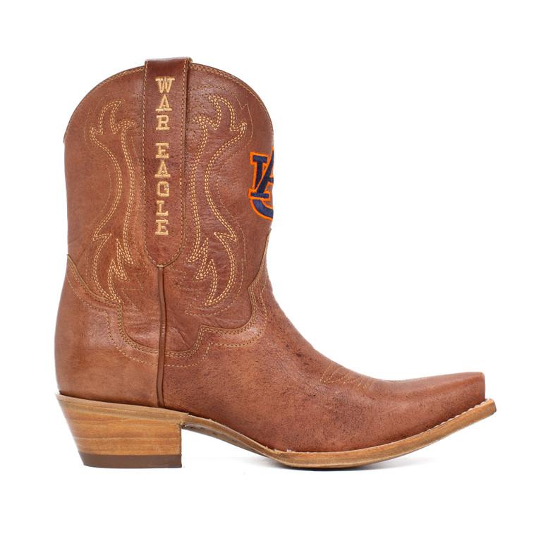 Gameday Boots Sarah - Gameday Women's Shorty Tan Western Boot - Auburn Tigers