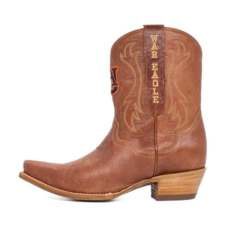 Gameday Boots Sarah - Gameday Women's Shorty Tan Western Boot - Auburn Tigers