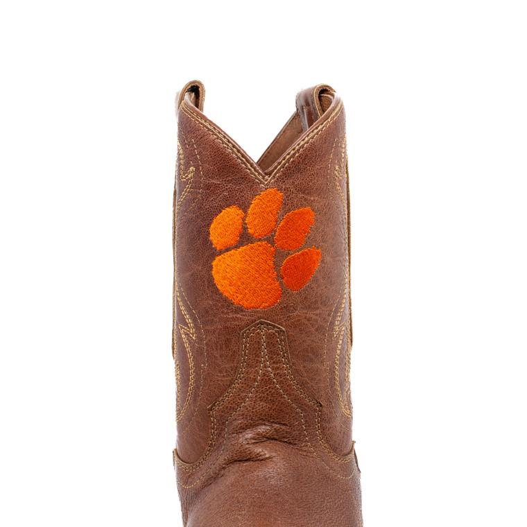 Gameday Boots Sarah - Gameday Women's Shorty Tan Western Boot - Clemson Tigers