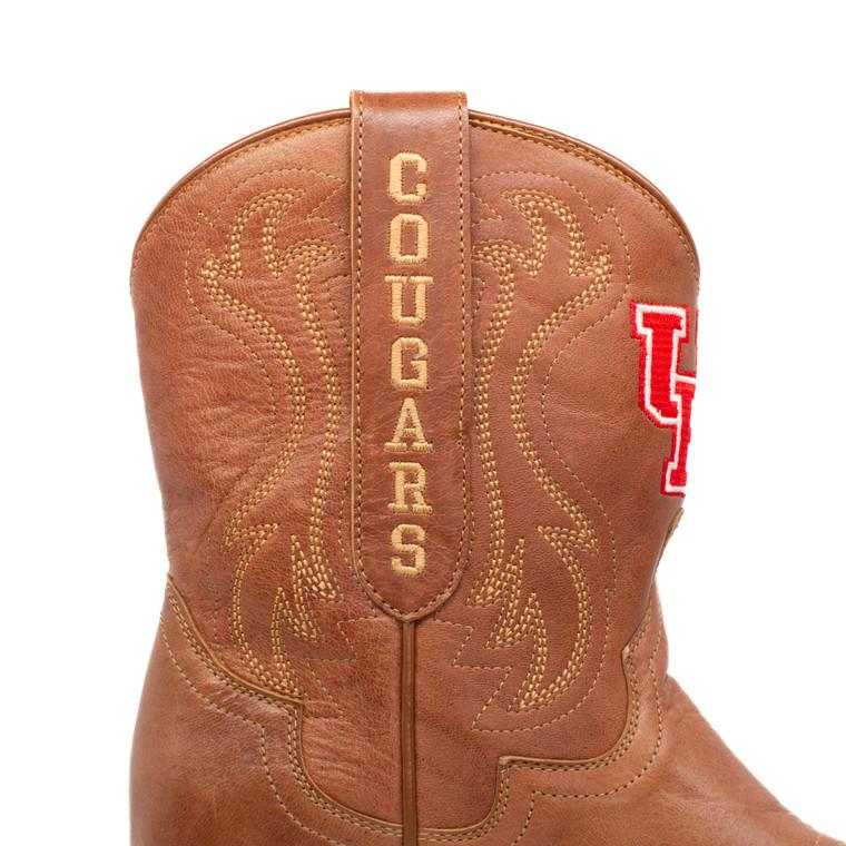 Gameday Boots Sarah - Gameday Women's Shorty Tan Western Boot - Houston Cougars