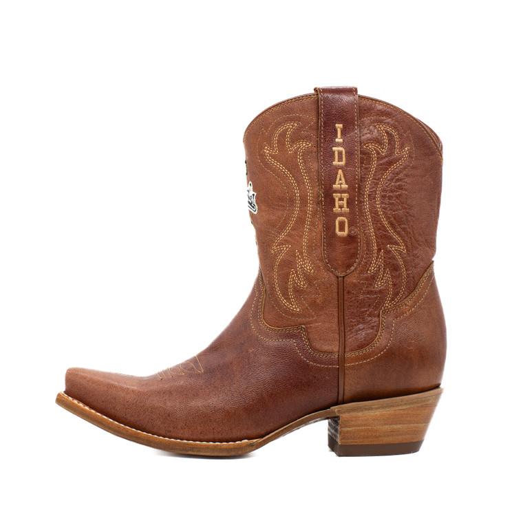 Gameday Boots Sarah - Gameday Women's Shorty Tan Western Boot - Idaho Vandals