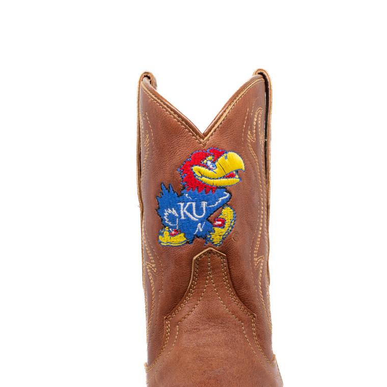 Gameday Boots Sarah - Gameday Women's Shorty Tan Western Boot - Kansas Jayhawks