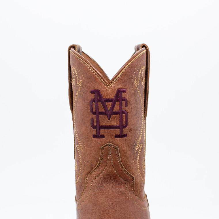 Gameday Boots Sarah - Gameday Women's Shorty Tan Western Boot - Mississippi State Bulldogs