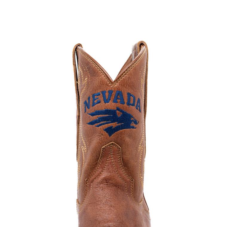Gameday Boots Sarah - Gameday Women's Shorty Tan Western Boot - Nevada Wolf Pack