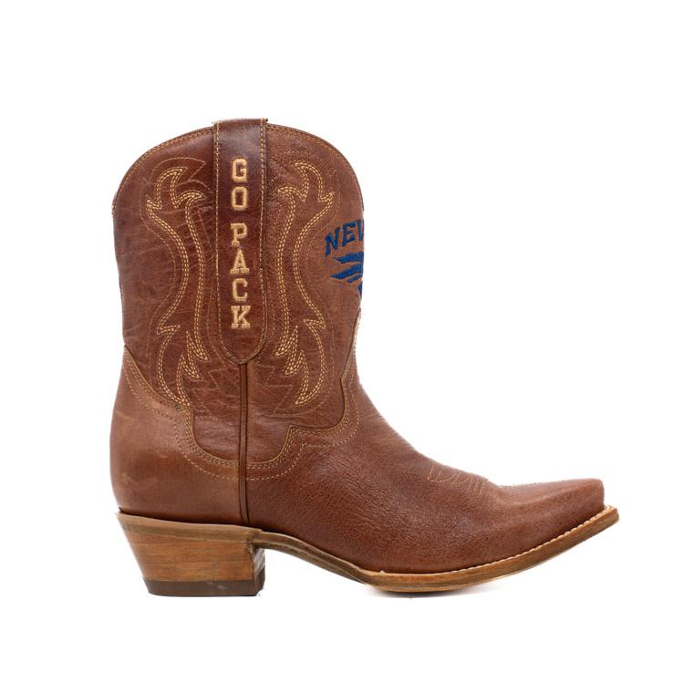 Gameday Boots Sarah - Gameday Women's Shorty Tan Western Boot - Nevada Wolf Pack