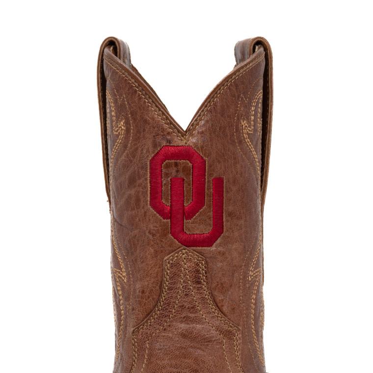 Gameday Boots Sarah - Gameday Women's Shorty Tan Western Boot - Oklahoma Sooners