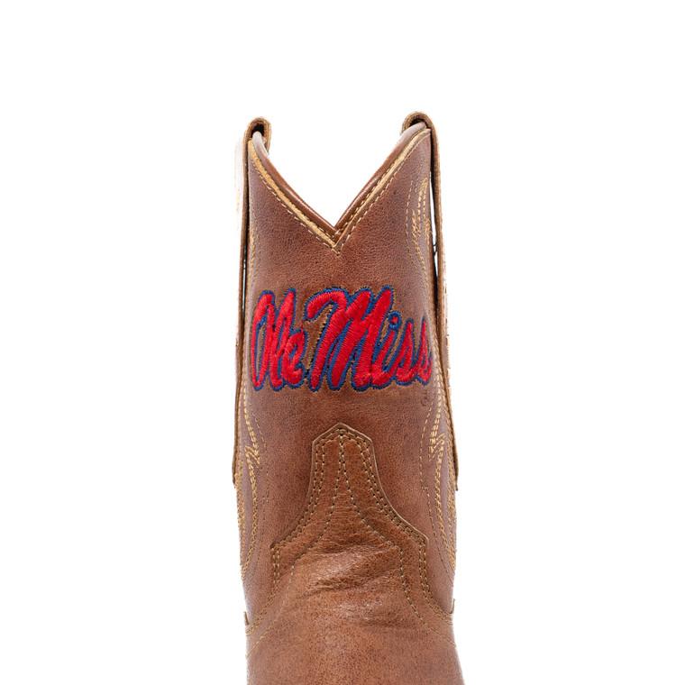 Gameday Boots Sarah - Gameday Women's Shorty Tan Western Boot - Ole Miss Rebels