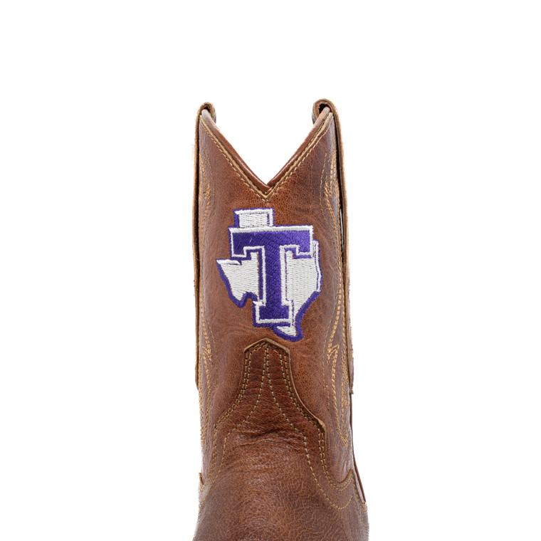 Gameday Boots Sarah - Gameday Women's Shorty Tan Western Boot - Tarleton State Texans