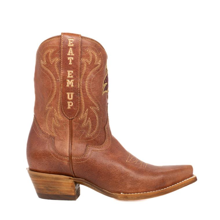 Gameday Boots Sarah - Gameday Women's Shorty Tan Western Boot - Texas State Bobcats