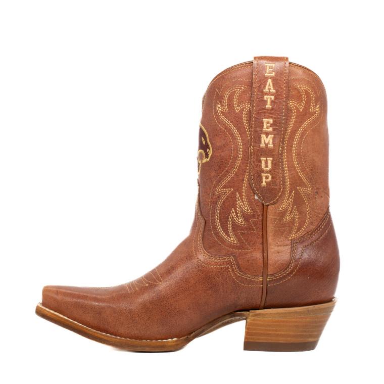 Gameday Boots Sarah - Gameday Women's Shorty Tan Western Boot - Texas State Bobcats