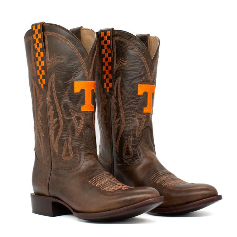 gameday boots Shane - Gameday Men's Medium Round Toe Western Boot - Tennessee Volunteers