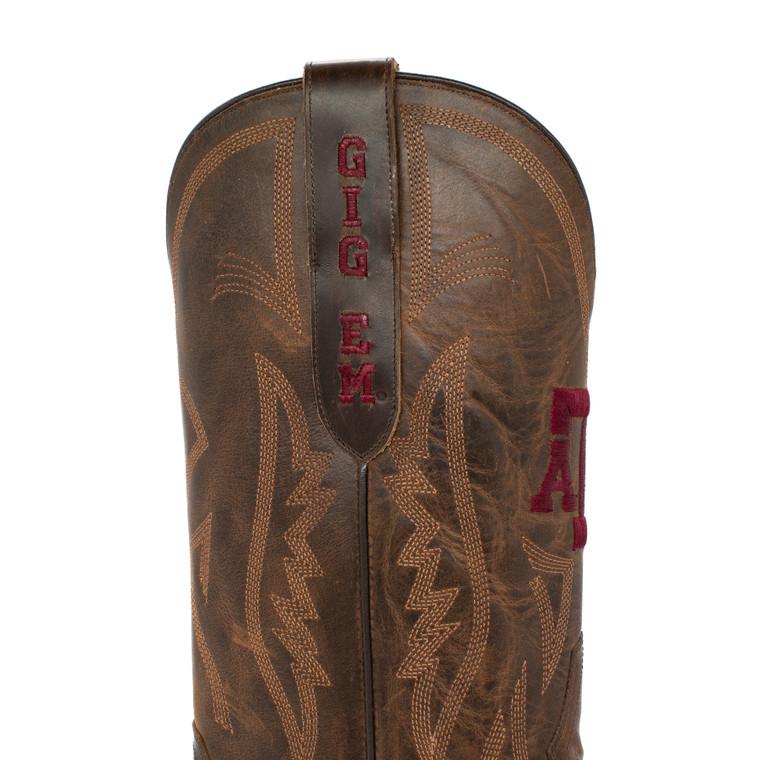 Gameday Boots Shane - Gameday Men's Medium Round Toe Western Boot - Texas A&M Aggies