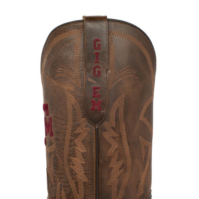 Gameday Boots Shane - Gameday Men's Medium Round Toe Western Boot - Texas A&M Aggies
