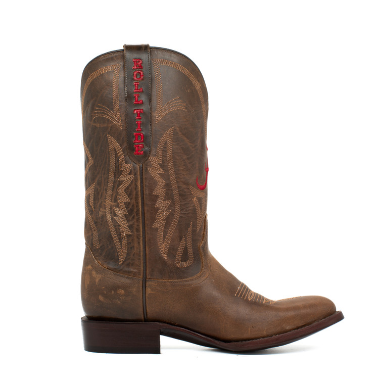 Gameday Boots Shane - Gameday Men's Medium Round Toe Western Boot - Alabama Crimson Tide