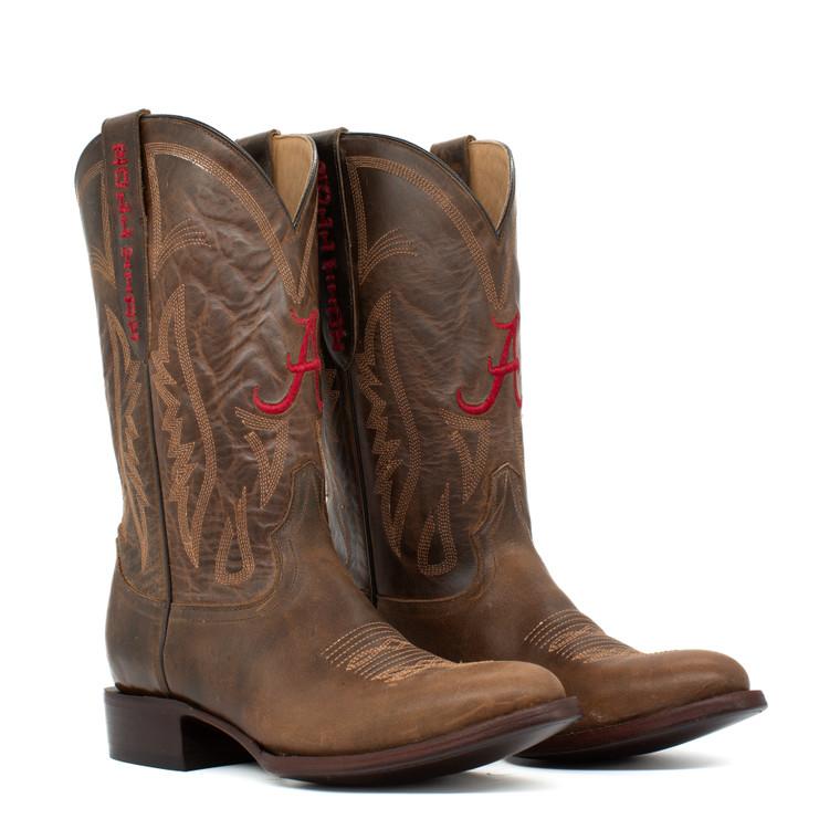 gameday boots Shane - Gameday Men's Medium Round Toe Western Boot - Alabama Crimson Tide