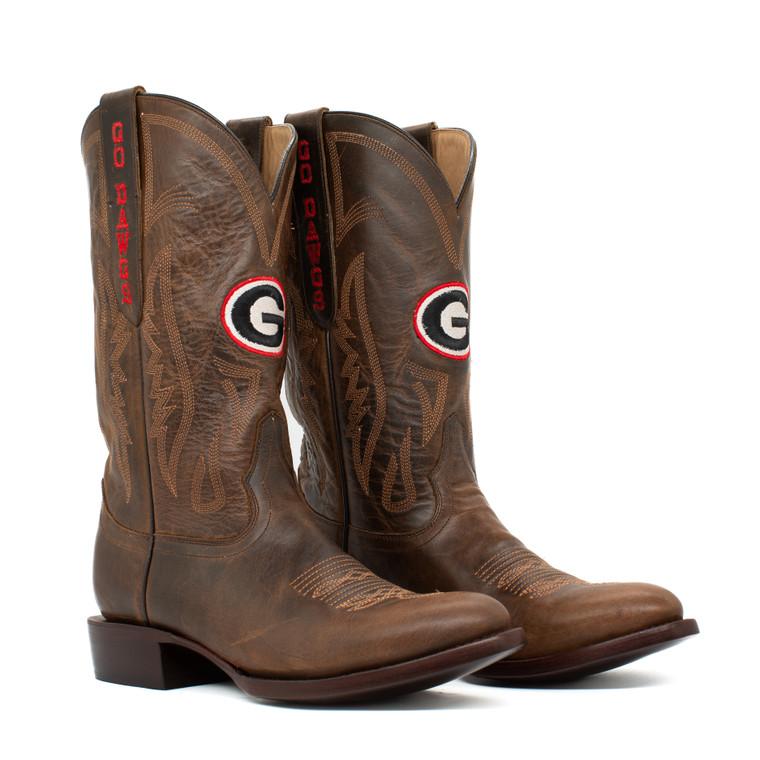 gameday boots Shane - Gameday Men's Western Medium Round Toe Boot - Georgia Bulldogs