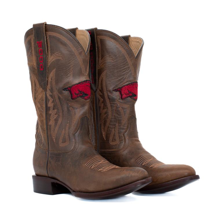 gameday boots Shane - Gameday Men's Western Medium Round Toe Boot - Arkansas Razorbacks