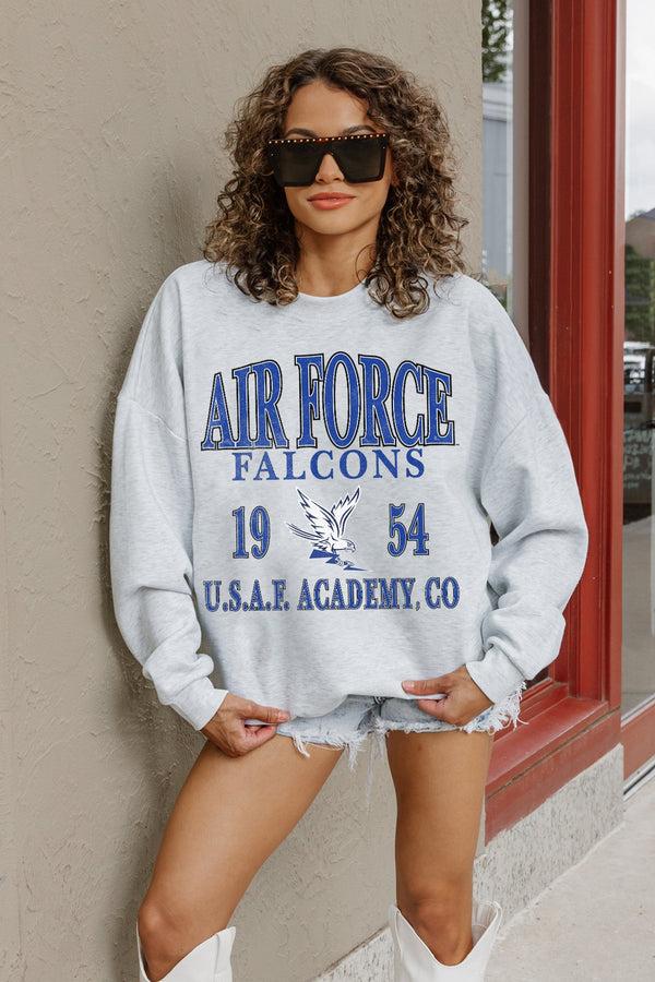 Gameday Couture AIR FORCE FALCONS ALLEGIANCE PREMIUM FLEECE DROP SHOULDER CREWNECK PULLOVER