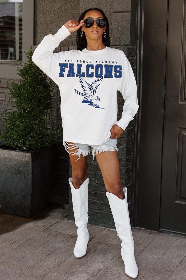 gameday couture AIR FORCE FALCONS BIG GOALS OVERSIZED LONG SLEEVE PULLOVER