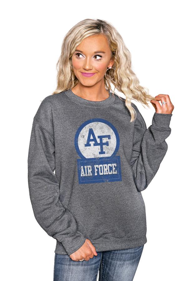 gameday couture AIR FORCE FALCONS "GOOD VIBES" PERFECT CREW SWEATSHIRT